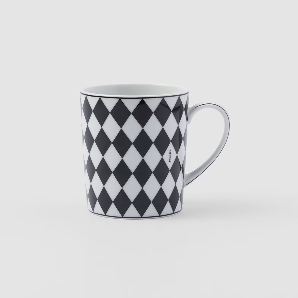 New Prada Porcelain mug - Checkerboard
